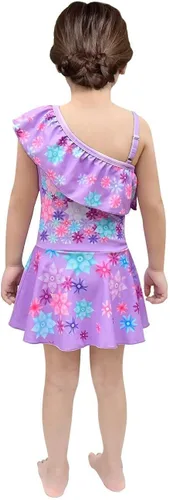Vista 4 de Henwei Encanto - Traje de baño de una pieza para niñas y niños pequeños