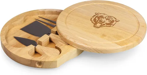 Vista 32 de PICNIC TIME NFL Circo Juego de Tabla de Quesos y Cuchillos - Juego de Tabla de Charcutería - Tabla de Cortar de Madera