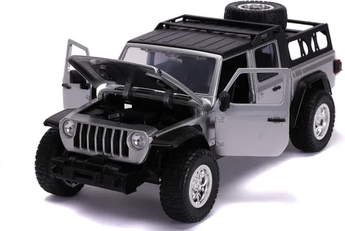 Vista 5 de Jada Toys Fast & Furious F9 1:24 2020 Jeep Gladiator - Auto fundido a presión, juguetes para niños y adultos