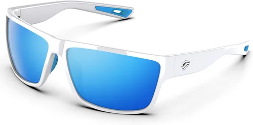 Vista 8 de TOREGE Gafas de sol deportivas polarizadas para hombres y mujeres, para ciclismo, correr, golf, pesca, gafas de sol TR26 Marco negro y lente nocturna