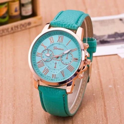 Vista 5 de yunanwa Paquete de 10 relojes de silicona unisex estilo Tally para mujeres y hombres correa de cuero reloj deportivo dorado Oro
