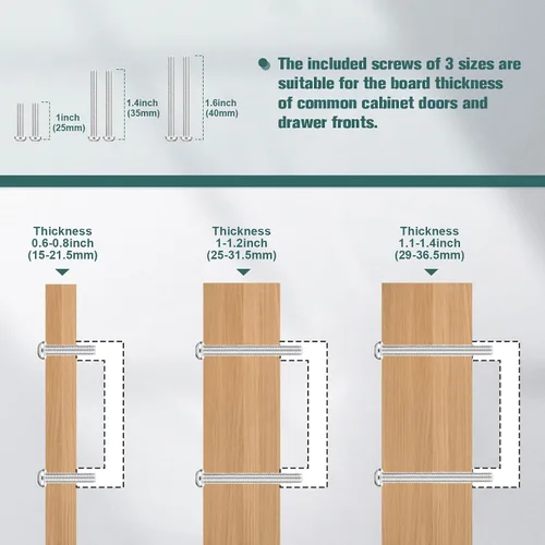 Vista 6 de GOBEKOR Paquete de 10 manijas sólidas de níquel cepillado para gabinetes de cocina con orificios centrales de 5 pulgadas, tiradores de cajón