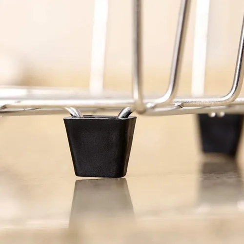Vista 4 de Escurridor de platos móvil expandible, estante ajustable para fregadero de cocina, escurridor sobre el fregadero, estante de secado de platos