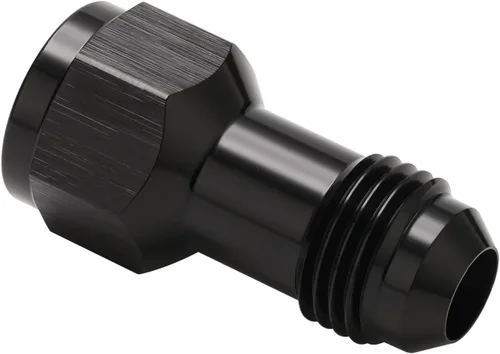 Vista 10 de 4AN hembra flare a 4AN macho Flare extensión adaptador de montaje recto aluminio negro
