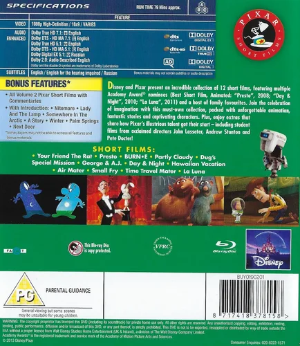 Vista 5 de Pixar Short Films Collection I and II - 2 Movie Bundling Blu-ray