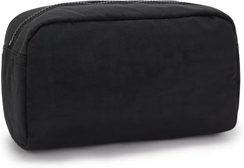 Vista 2 de Kipling Gleam - Bolsa de cosméticos de peltre metálico para mujer, Negro (Black Noir)