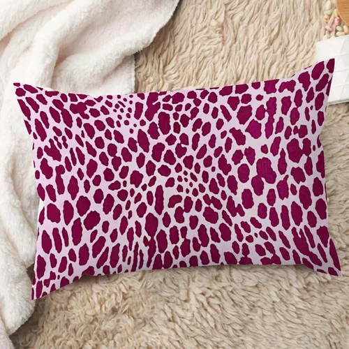 Vista 21 de ArogGeld Funda de cojín lumbar con estampado de leopardo y guepardo negro, funda de almohada para sofá, con manchas de animales marrones y negros