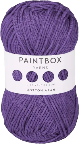Vista 48 de Paintbox Yarns 100% algodón Aran, 50 g (1.76 oz), 85 m (93 yardas) - Lana blanca en cartón para crochet, tejer - Suave, ligera para suéter, ropa