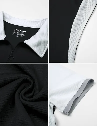Vista 7 de JACK SMITH Camisas de golf de manga corta para mujer, ajuste seco, absorbe la humedad