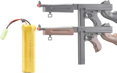 Vista 2 de Lancer Tactical Batería de Airsoft 8.4v NiMH 450mAh para Pozo D98 M1A1 WWW2 SMG AEG Airsoft Gun