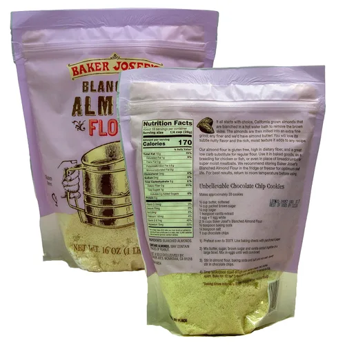 Vista 2 de Trader Joes - Harina de almendras blanqueadas, paquete de 2 bolsas de 16 onzas, sin gluten