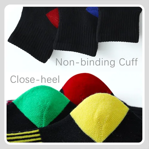 Vista 5 de Calcetines tobilleros acolchados para niños, calcetines atléticos para niñas, calcetines de algodón para niños, jóvenes, mujeres, 12 pares