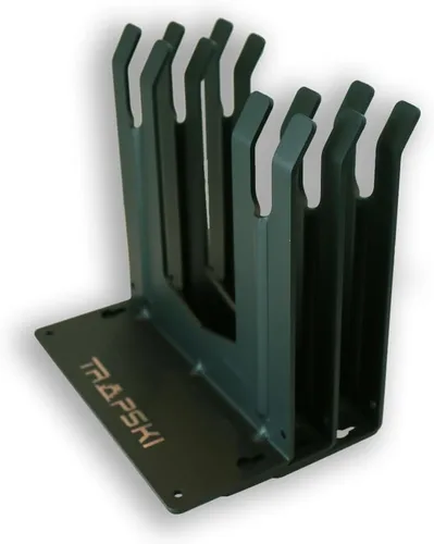Vista 15 de TRAPAWAY Estante de pared Capacidad para 1 par de esquís o snowboard por fijaciones Organizador de garaje para herramientas,
