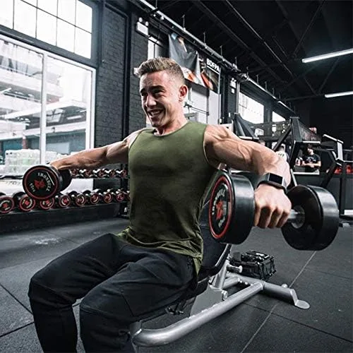 Vista 3 de COOFANDY Camisetas sin mangas para hombre, paquete de 3 camisetas sin mangas para entrenamiento, gimnasio, culturismo, fitness, paquete de 3