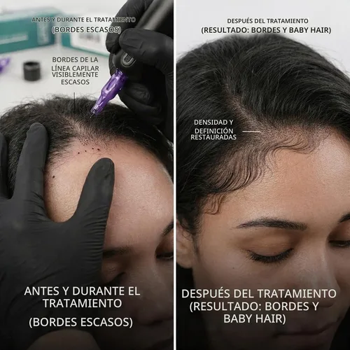 Vista 8 de Agujas de cartucho Mast SMP Max para micropigmentación del cuero cabelludo, forro redondo Bugpin, cartuchos de tatuaje de membrana de 0.01-0.01 in