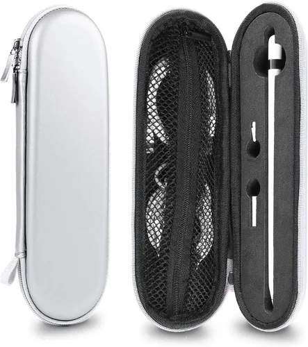 Vista 10 de TITACUTE iPencil - Funda de transporte compatible con Apple Pencil de 2ª generación para iPad Pro, funda con doble cremallera, funda protectora