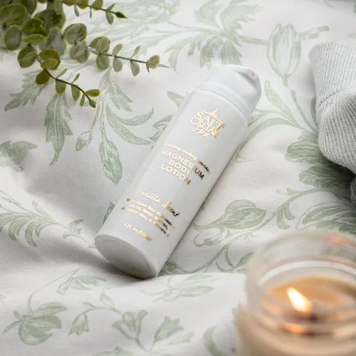 Vista 4 de Salt Cellar Paquete de bienestar de magnesio – baño de baño, loción corporal y aceite en aerosol para relajación, recuperación y cuidado personal