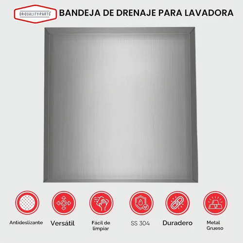 Vista 6 de DR. Bandeja de drenaje para máquina lavadora de servicio pesado de calidad - Bandeja de goteo de máquina lavadora para contención de derrames
