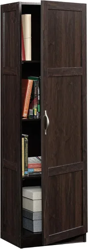 Vista 10 de Sauder - Gabinete de almacenamiento alto variado, despensa de cocina, puerta única con estantes ajustables, acabado en color blanco