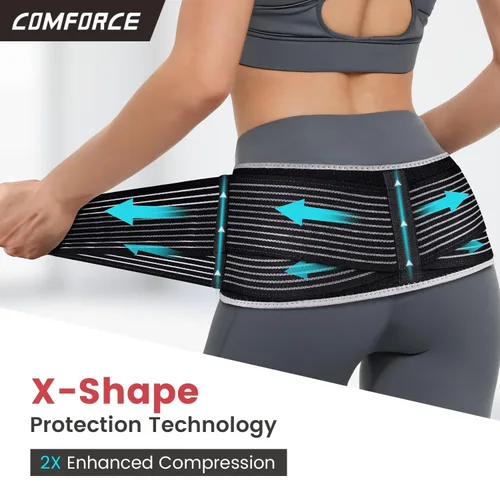 Vista 3 de Cinturón ancho SI con bolsa de hielo, el cinturón de articulaciones Comfort SI alivia el dolor de ciática y cadera Extra-wide Belt Prevents