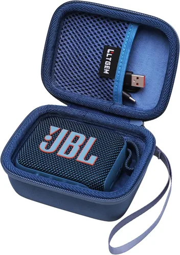 Vista 18 de LTGEM - Funda compatible con altavoces JBL GO 4, silicona suave para altavoces JBL GO 4, color negro