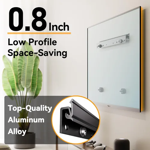 Vista 5 de Soporte de pared para TV sin tachuelas para televisores de 12 a 55 pulgadas, soporte de TV sin taladro que soporta hasta 100 libras, soporte de TV
