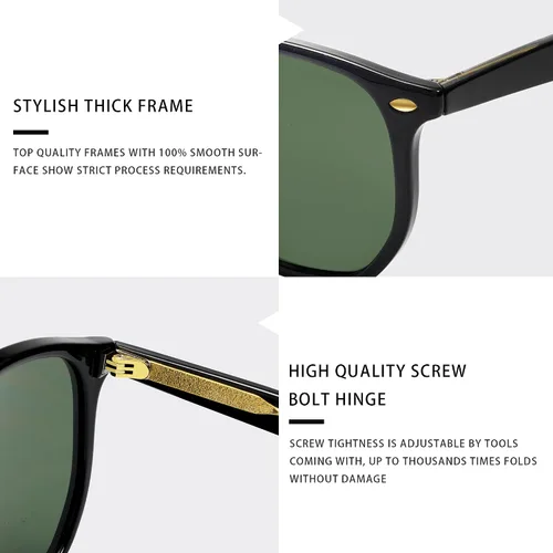 Vista 4 de VANLINKER Gafas de sol polarizadas hexagonales de moda para mujer VL9696