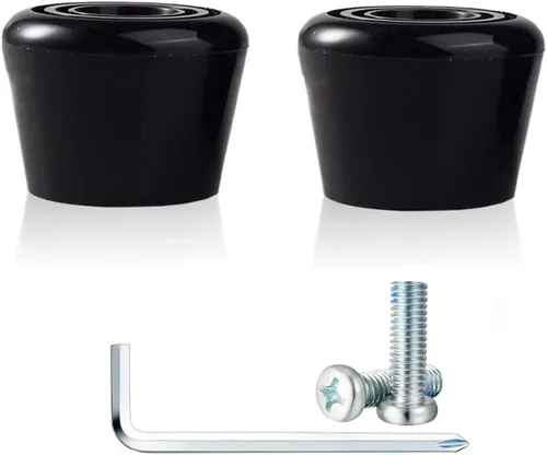 Vista 2 de Tapones de goma PU para patinaje con ruedas, 1 par con tornillos