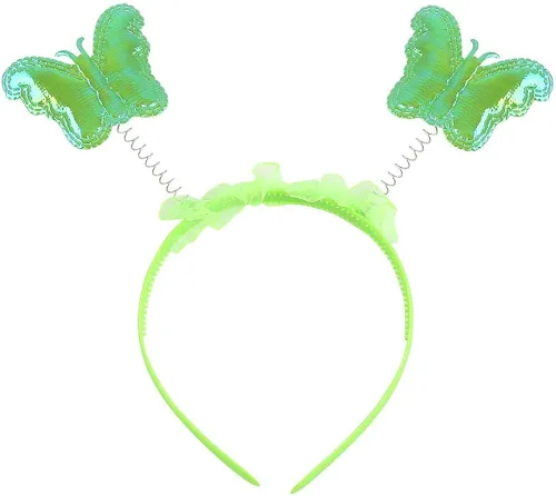 Vista 6 de Szytypyl Disfraz de Tinkerbell para niñas, Halloween, fiesta de cumpleaños, vestido de hadas con orejas y alas de Pixie