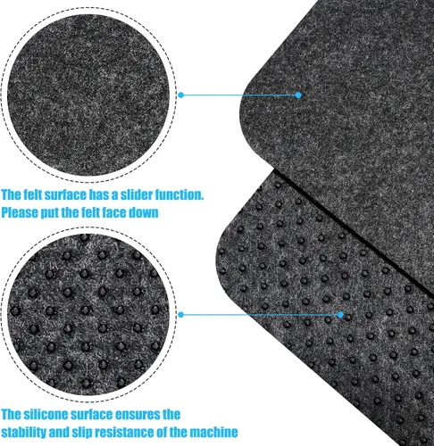 Vista 2 de 4 alfombrillas resistentes al calor para freidora de aire, protector de encimera de cocina, almohadillas antideslizantes a prueba de calor
