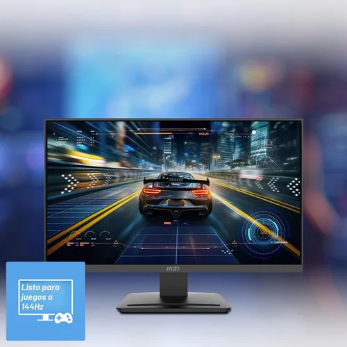 Vista 2 de MSI PRO MP243L E14 Monitor de oficina para juegos IPS 1920 x 1080 (FHD) de 24 pulgadas, 144Hz, Adaptive-Synch, listo para HDR, HDMI, puerto VGA