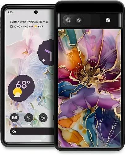 Vista 309 de Compatible con Google Pixel 4A 5G Mobile Case Creative Acrylic Back Panel Silicona Edge Case Slim Protección Especialmente para Google Pixel 4A 5G
