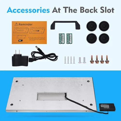 Vista 2 de Báscula digital para animales domésticos, báscula de suelo industrial, báscula de envío, báscula de cerdo, báscula de peso para perro, plataforma