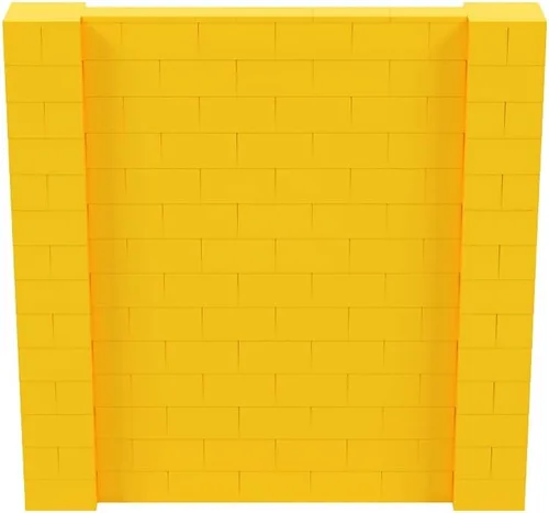 Vista 103 de EverBlock Kit de pared de 5 x 4 pies Bloques de construcción modulares Sistema de pared para edificios, pantallas y estructuras Divisor