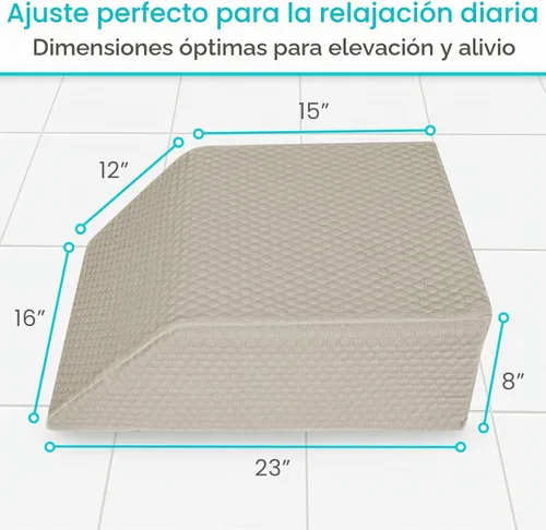 Vista 5 de Xtra-Comfort Almohada de elevación de piernas para dormir, hinchazón