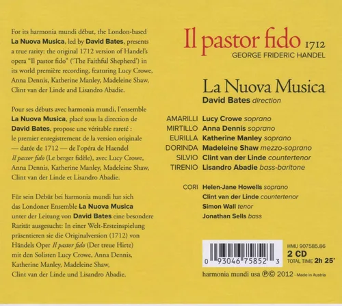 Vista 2 de Handel Il Pastor Fido