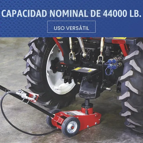 Vista 5 de Strongway Gato de Piso de Servicio Neumático/Hidráulico de Elevación Rápida de 22 Toneladas Controlled vehicle lifting, heavy shop use, stable