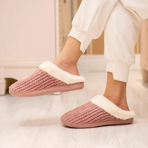 Vista 2 de WateLves Women's Slippers Comfort Memory Foam House Slippers Plush Lining Bedroom Shoes for Indoor & Outdoor Polvo de frijoles