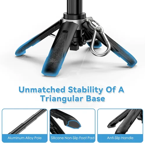 Vista 6 de CloudValley PocketFlex - Mini trípode con control de zoom, soporte de teléfono de bolsillo 3 en 1, para selfie, compatible con MagSafe, soporte