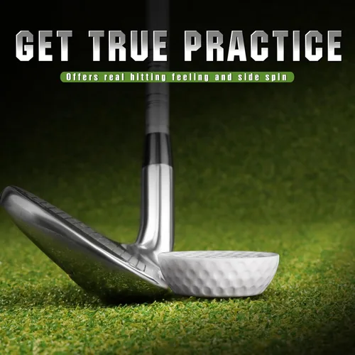 Vista 3 de CHAMPKEY Precision Practice Golf Balls 20 Pack - Soft Rubber Golf Training Balls - Avoid Swing Shallow and Steep Golf Practice Balls