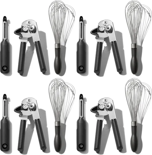 Vista 6 de OXO Good Grips - Juego de utensilios de cocina esenciales de acero inoxidable de 3 piezas
