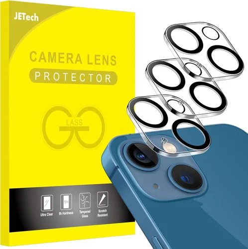 Vista 8 de JETech Protector de lente de cámara para iPhone 13 Pro Max de 6.7 pulgadas y iPhone 13 Pro de 6.1 pulgadas, vidrio templado 9H, transparente HD