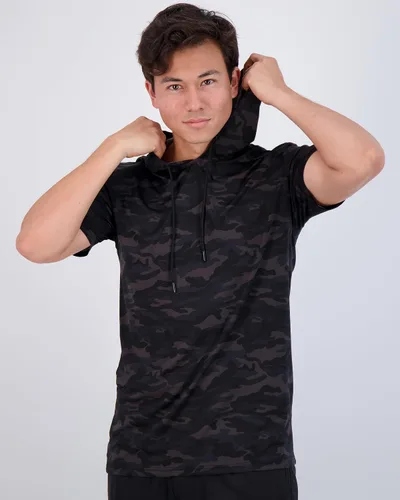 Vista 4 de Real Essentials Paquete de 3 sudadera deportiva de manga corta con capucha para hombre (disponible en tallas grandes y altas)