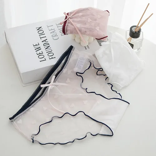 Vista 7 de Conjunto de bragas de anime lindas para niñas, ropa interior de cosplay de sirvienta, juego de roles de Japón