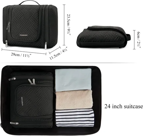 Vista 8 de BAGSMART Bolsas de viaje con bolsa de aseo, Bagsmart Neceser y bolsas de viaje