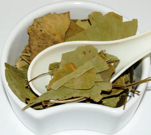 Vista 2 de Hoja de Ginkgo Biloba - Ginkgo Biloba L - Té de hierbas (3.53 oz)