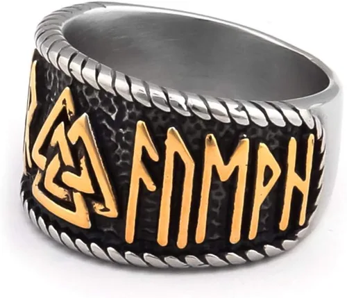 Vista 4 de BAVIPOWER Colgante de cabeza de lobo vikingo, cadena de quilla de acero inoxidable, collar nórdico, potente joyería pagana para hombres y mujeres