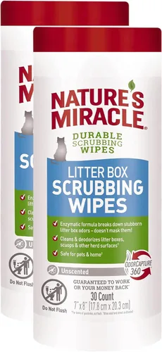 Vista 10 de Toallitas de limpieza para caja de arena Nature’s Miracle, 30
