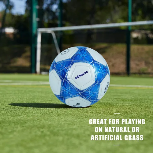 Vista 5 de Balón de fútbol iluminado que brilla en la oscuridad, tamaño 3/4/5 con agujas y pelota de bombeo para hombres, jóvenes y adultos, juegos nocturnos