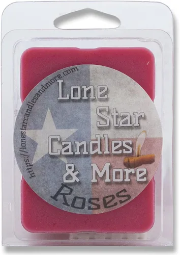 Vista 5 de Texas Bluebonnet, Lone Star Candles & More's Premium vertida a mano fuertemente perfumada, mezcla floral suave, 6 cubos de cera, Think Springtime in